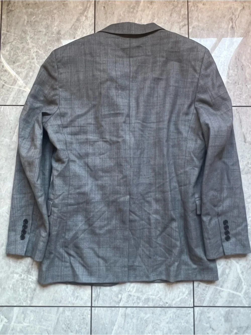 Brooks Brothers Regent Men's Gray Windowpane Plaid Blazer Sport Coat Jacket 40R